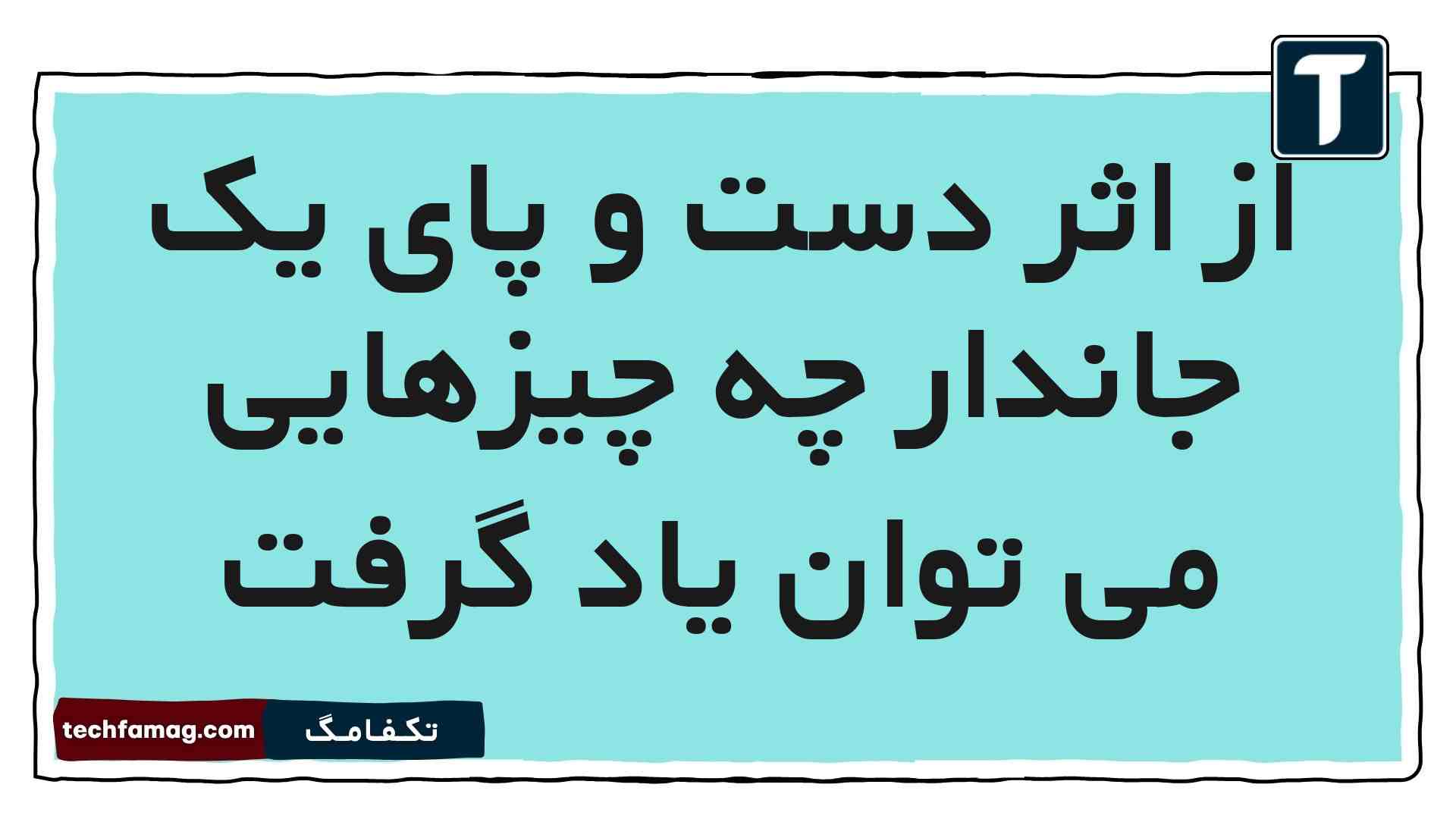 از اثر دست و پای یک جاندار چه چیزهایی می توان یاد گرفت علوم پنجم