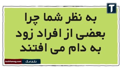به نظر ‌شما چرا بعضی ‌از ‌افراد‌ زود به دام ‌می ‌افتند