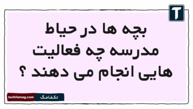 بچه ها در حیاط مدرسه چه فعالیت هایی انجام می دهند