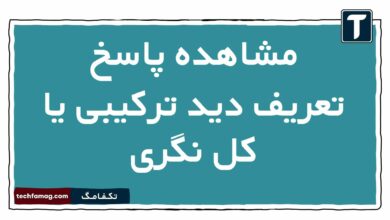 مشاهده پاسخ تعریف دید ترکیبی یا کل نگری