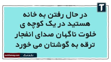 در حال رفتن به خانه هستید در یک کوچه ی خلوت ناگهان صدای انفجار ترقه به گوشتان می خورد مطالعات پنجم