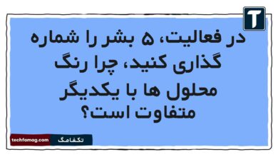 در فعالیت، ۵ بشر را شماره گذاری کنید، چرا رنگ محلول ها با یکدیگر متفاوت است
