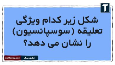 شکل زیر کدام ویژگی تعلیقه (سوسپانسیون) را نشان می دهد