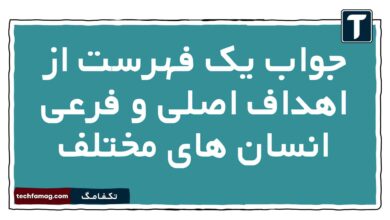 جواب یک فهرست از اهداف اصلی و فرعی انسان های مختلف دین و زندگی دهم