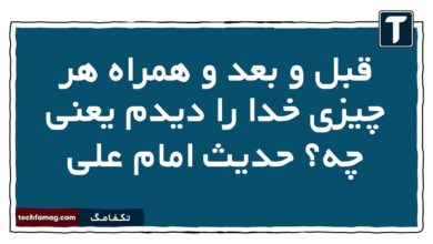 قبل و بعد و همراه هر چیزی خدا را دیدم یعنی چه حدیث امام علی