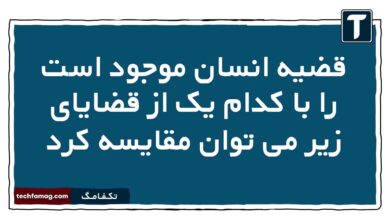 قضیه انسان موجود است را با کدام یک از قضایای زیر می توان مقایسه کرد