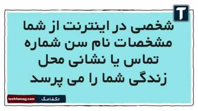 شخصی در اینترنت از شما مشخصات نام سن شماره تماس یا نشانی محل زندگی شما را می پرسد