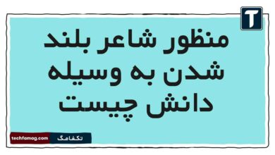 منظور شاعر بلند شدن به وسیله دانش چیست فارسی پنجم