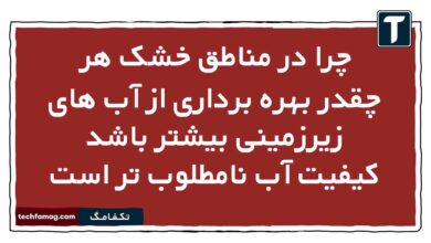 چرا در مناطق خشک هر چقدر بهره برداری از آب های زیرزمینی بیشتر باشد کیفیت آب نامطلوب تر است