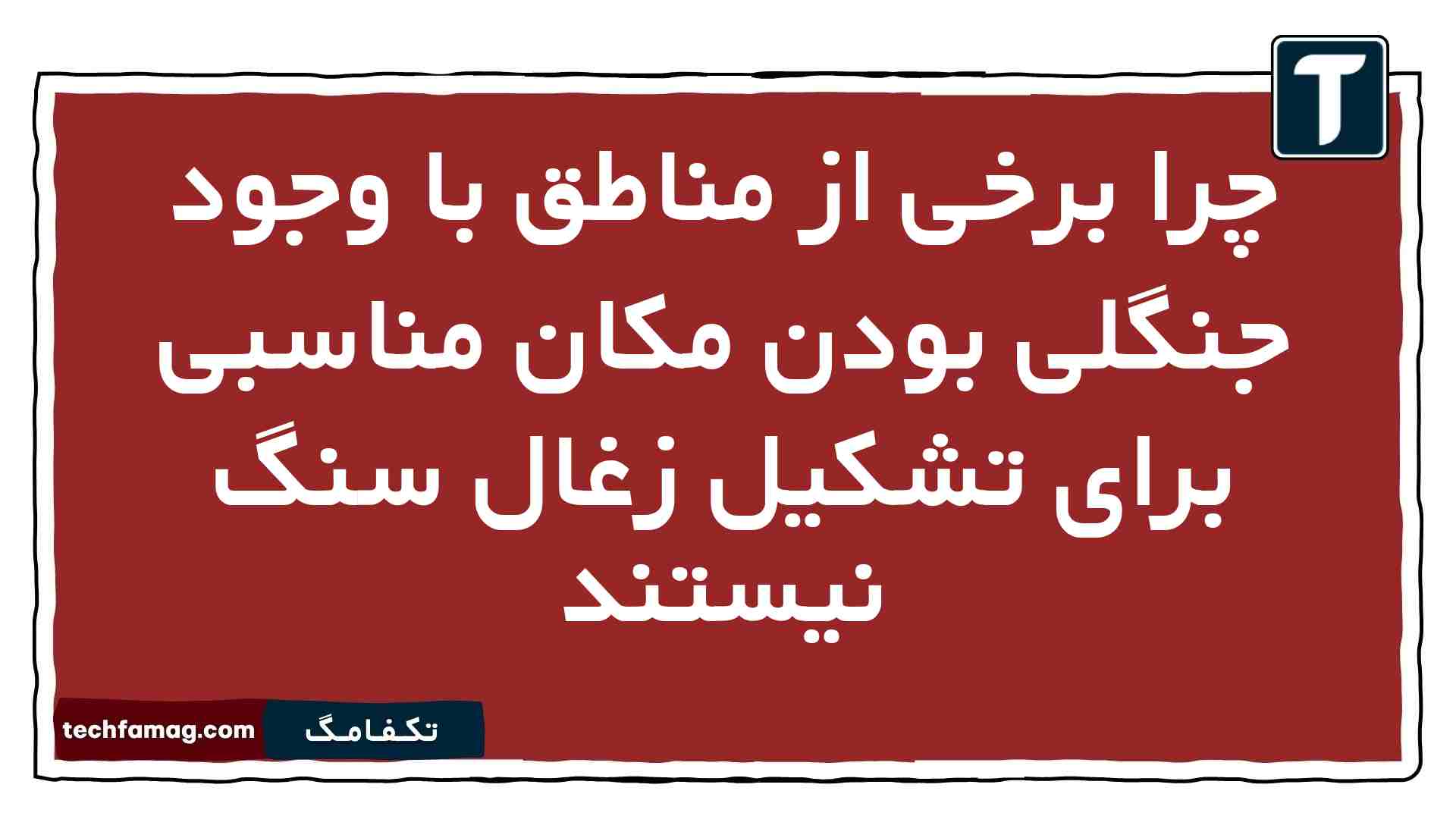 چرا برخی از مناطق با وجود جنگلی بودن مکان مناسبی برای تشکیل زغال سنگ نیستند