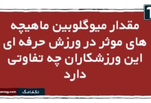 مقدار میوگلوبین ماهیچه های موثر در ورزش حرفه ای این ورزشکاران چه تفاوتی دارد