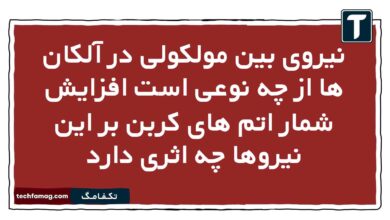 نیروی بین مولکولی در آلکان ها از چه نوعی است افزایش شمار اتم های کربن بر این نیروها چه اثری دارد
