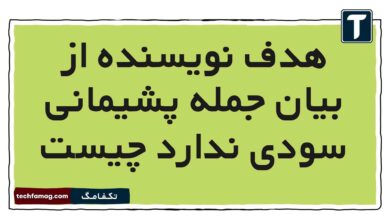 هدف نویسنده از بیان جمله پشیمانی سودی ندارد چیست