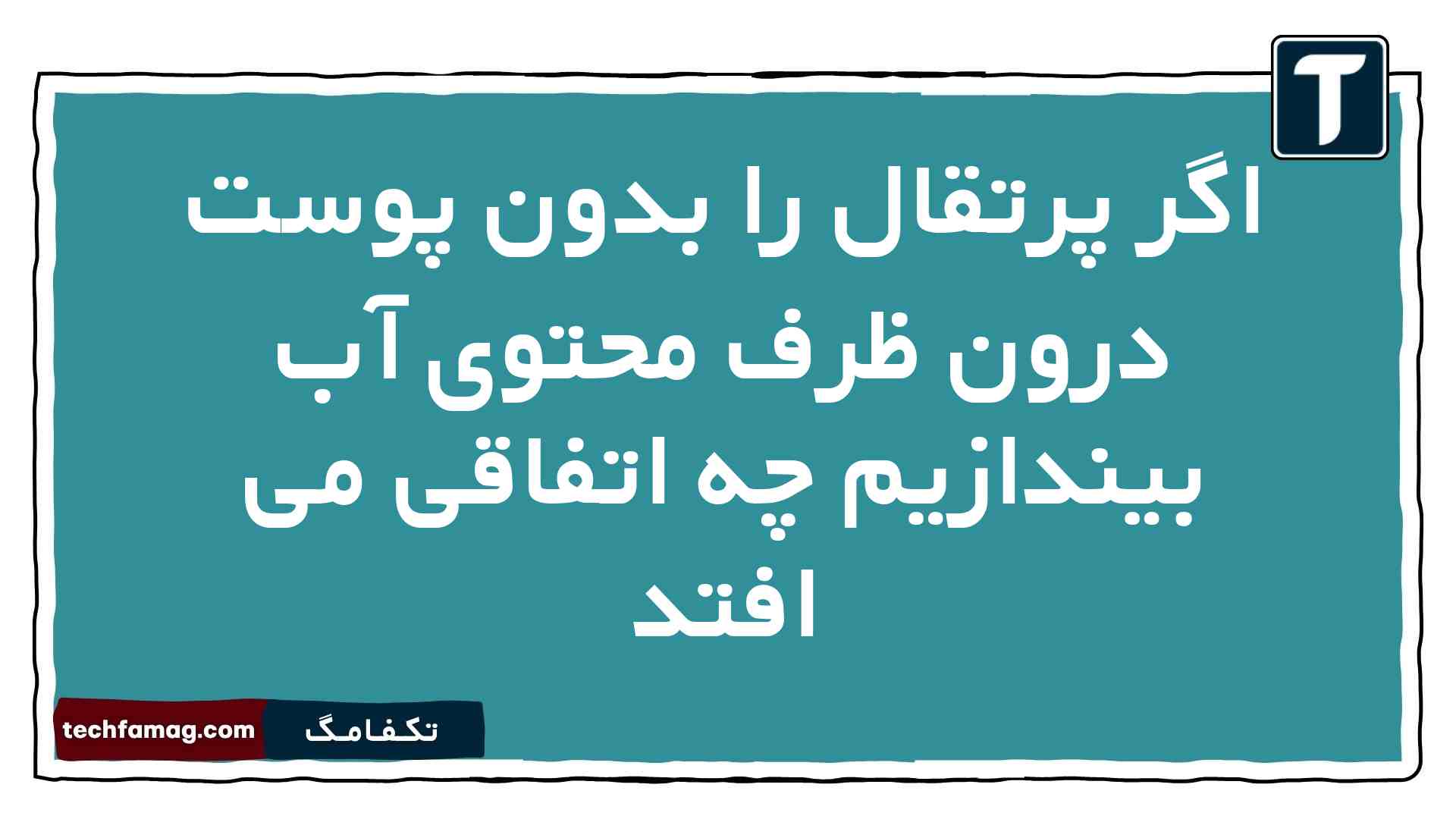 اگر پرتقال را بدون پوست درون ظرف محتوی آب بیندازیم چه اتفاقی می افتد فیزیک دهم