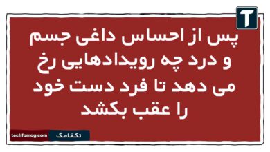 پس از احساس داغی جسم و درد چه رویدادهایی رخ می دهد تا فرد دست خود را عقب بکشد