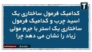 کدامیک فرمول ساختاری یک اسید چرب و کدامیک فرمول ساختاری یک استر با جرم مولی زیاد را نشان می دهد چرا